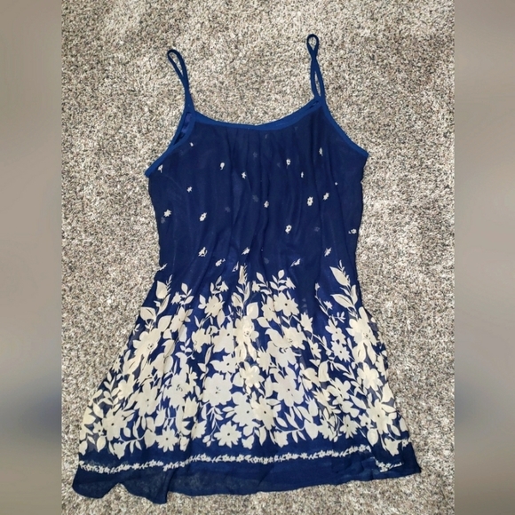 Laksmi Dresses & Skirts - NWT Laksmi Navy Dress with Floral Accents